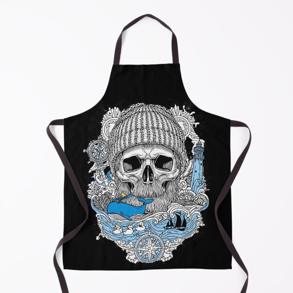 Item preview, Nautical Sailor Skull Marine Adventure and Sea Elements designed and sold by Bone & Blade.
