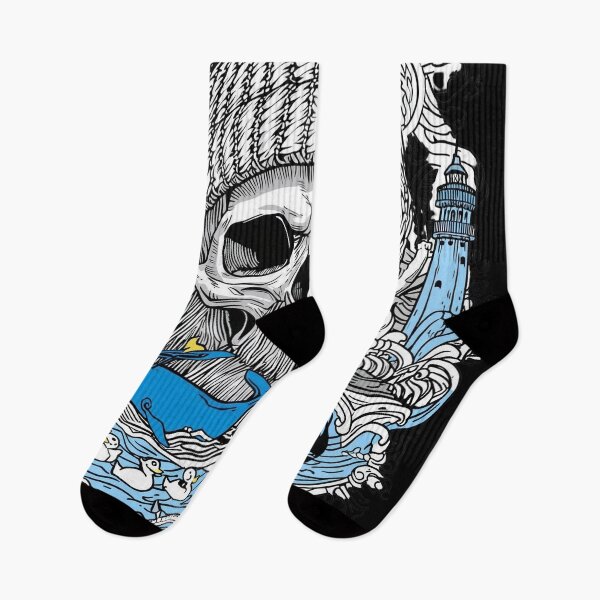Item preview, Nautical Sailor Skull Marine Adventure and Sea Elements designed and sold by Bone & Blade.