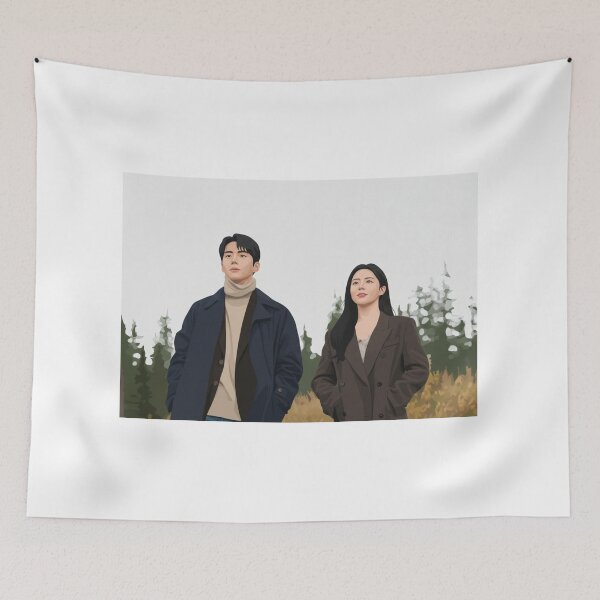 Item preview, Joo Ho Jin & Cha Mu Hee Fanart | Can This Love Be Translated K-Drama Couple Illustration designed and sold by Fandom Universe.