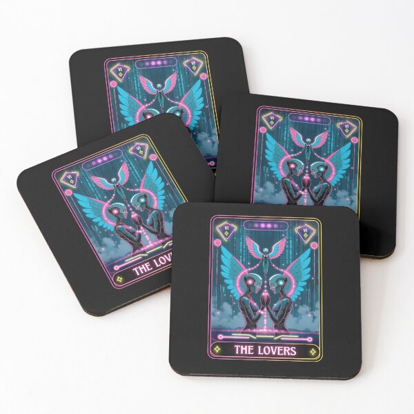 Item preview, The Lovers Tarot Card | Digital Romance & Android Soulmates designed and sold by JB-designstudio.