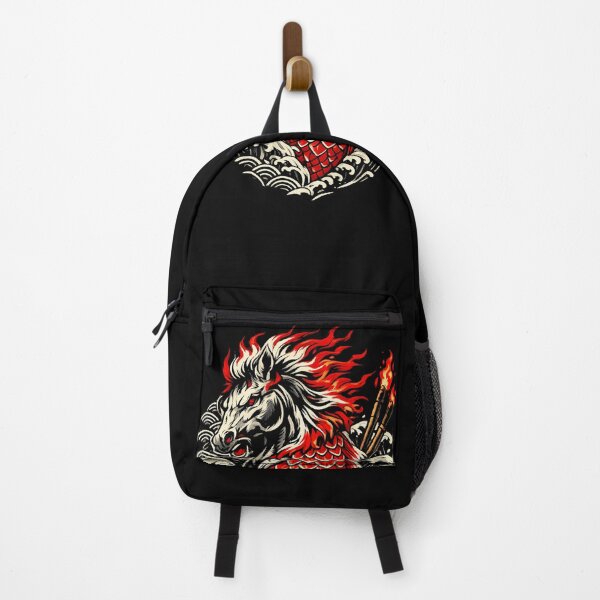 Item preview, Flame Mane Horse – Neo Traditional Japanese Tattoo designed and sold by avinigav.