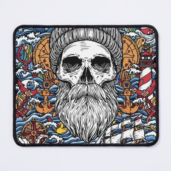 Item preview, Nautical Sailor Skull Marine Adventure and Sea Elements designed and sold by Bone & Blade.