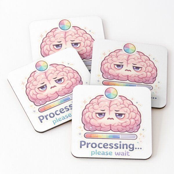 Item preview, Brain Progress Sticker designed and sold by lorand-designs.