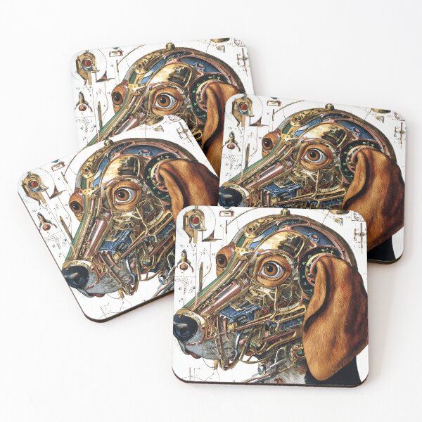 Item preview, Steampunk Mechanical Dog Portrait designed and sold by lautir.