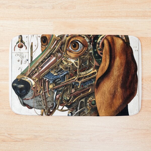 Item preview, Steampunk Mechanical Dog Portrait designed and sold by lautir.
