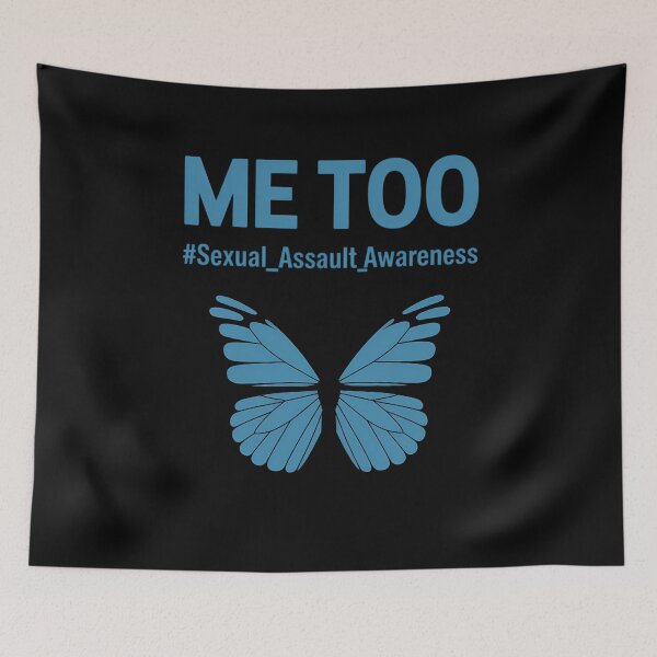 Item preview, Me Too, Teal Butterfly, Sexual Assault Awareness designed and sold by bongsentrang.