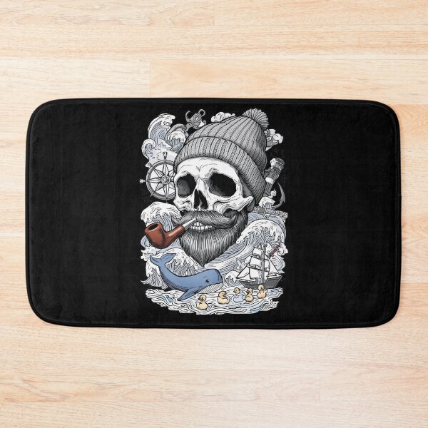 Item preview, Nautical Sailor Skull Marine Adventure and Sea Elements designed and sold by Bone & Blade.
