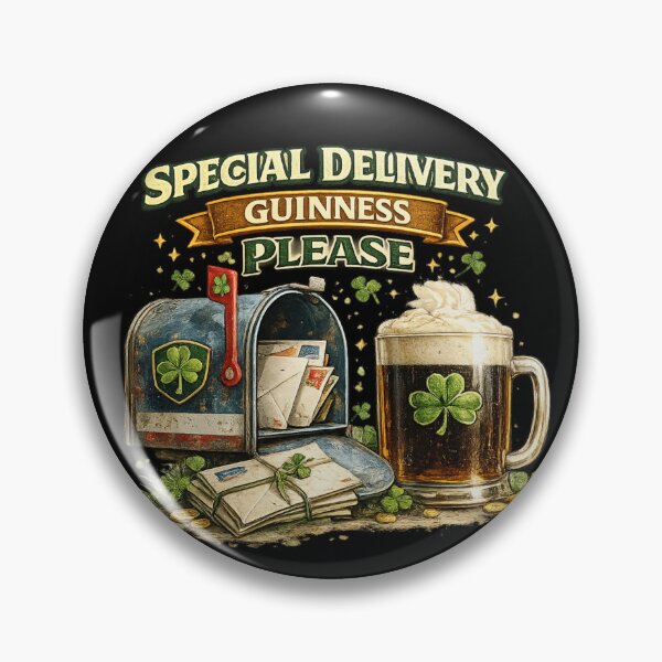 Item preview, Special Delivery Guinness Please – Funny Irish Postal Worker designed and sold by PunchDrop.