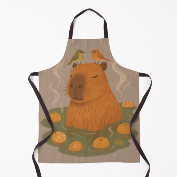 Item preview, Capybara Onsen with Yuzu and Birds designed and sold by Zatch-Bell.