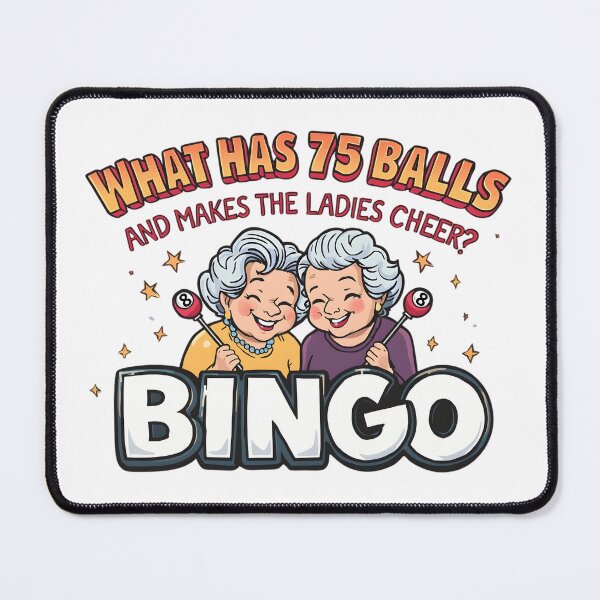 Item preview, What Has Balls and Keeps The Ladies Cheer Bingo designed and sold by LunaMagicStudio.