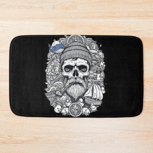 Item preview, Nautical Sailor Skull Marine Adventure and Sea Elements designed and sold by Bone & Blade.