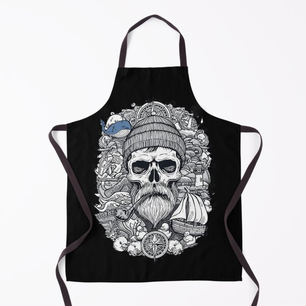 Item preview, Nautical Sailor Skull Marine Adventure and Sea Elements designed and sold by Bone & Blade.