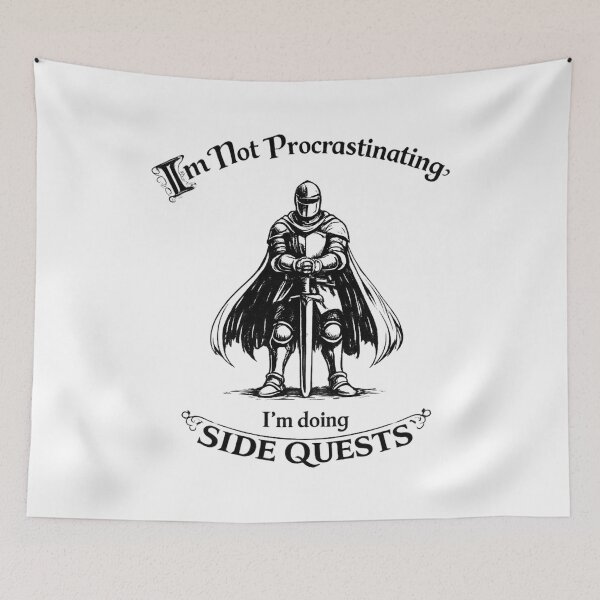 Item preview, I'm Not Procrastinating I'm Doing Side Quests designed and sold by LunaMagicStudio.