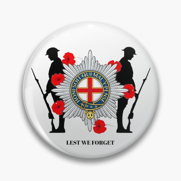 Item preview, Coldstream Guards Remembrance Lest we Forget designed and sold by Bootneckstore.