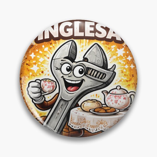 Item preview, Wrench – Funny sticker of a British tool having tea designed and sold by DrizzyV.