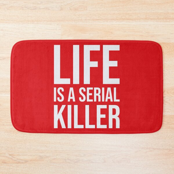 Item preview, Life Is a Serial Killer - yellow – Dark Humor Quote T-Shirt designed and sold by bembureda.