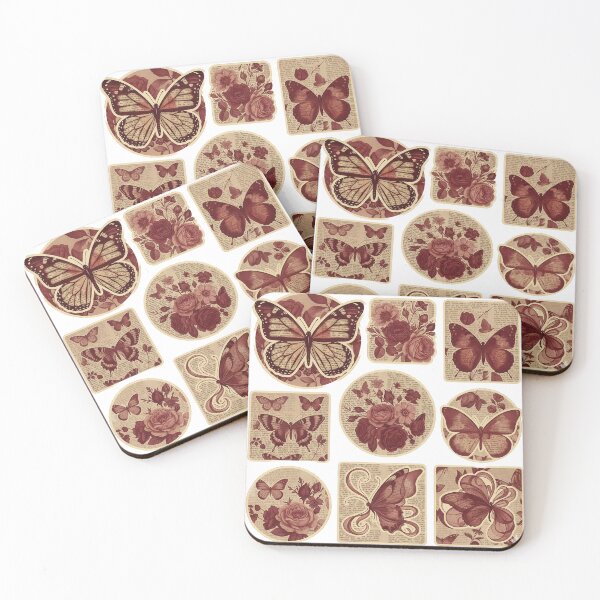 Item preview, Vintage Butterfly & Floral Ephemera: Sticker Pack designed and sold by Neena135.