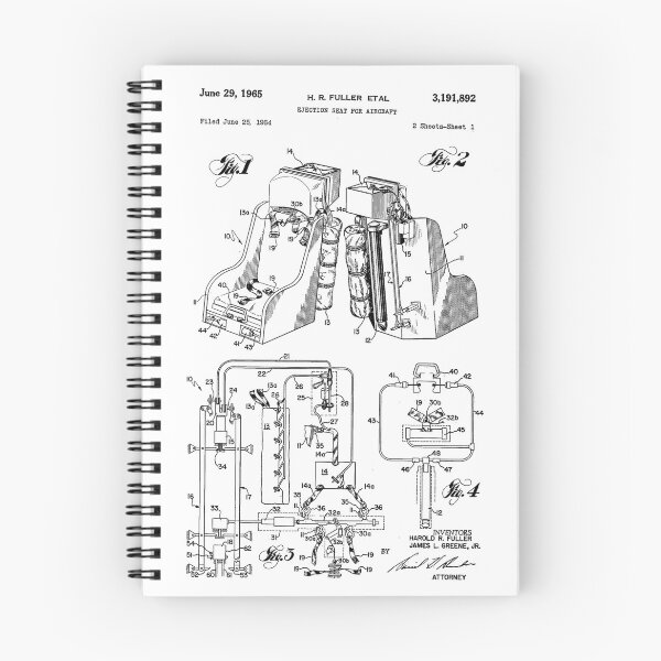 Item preview, Ejector seat - Fuller 1965 patent designed and sold by HeathWayPrints.
