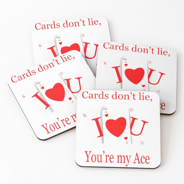 Item preview, Cards Don’t Lie – You’re My Ace Playing Card Love Design designed and sold by momosartstudio.