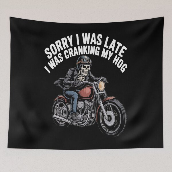 Item preview, Sorry I Was Late I Was Cranking My Hog Tshirt designed and sold by Jacky-Design.