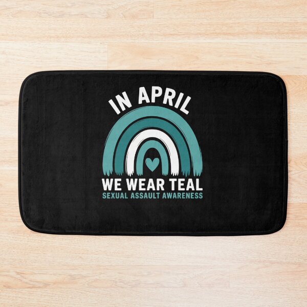 Item preview, In April We Wear Teal Sexual Assault Awareness Month Rainbow 2 designed and sold by SyncSusscess.