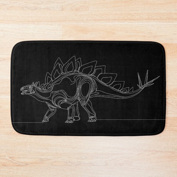 Item preview, Stegosaurus Minimalist Line Art - Topographic Style designed and sold by 1LineMS.