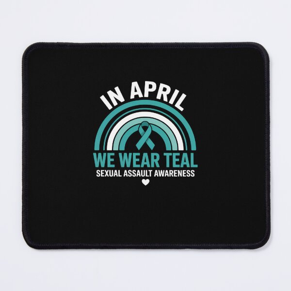 Item preview, In April We Wear Teal Sexual Assault Awareness Month Rainbow designed and sold by SyncSusscess.