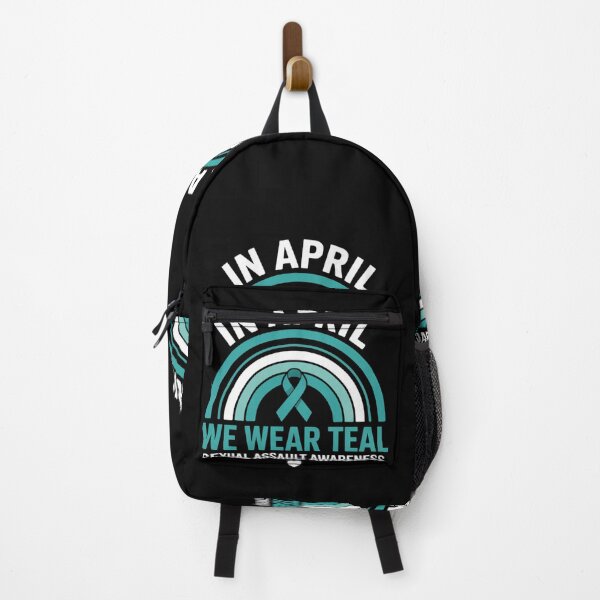 Item preview, In April We Wear Teal Sexual Assault Awareness Month Rainbow designed and sold by SyncSusscess.