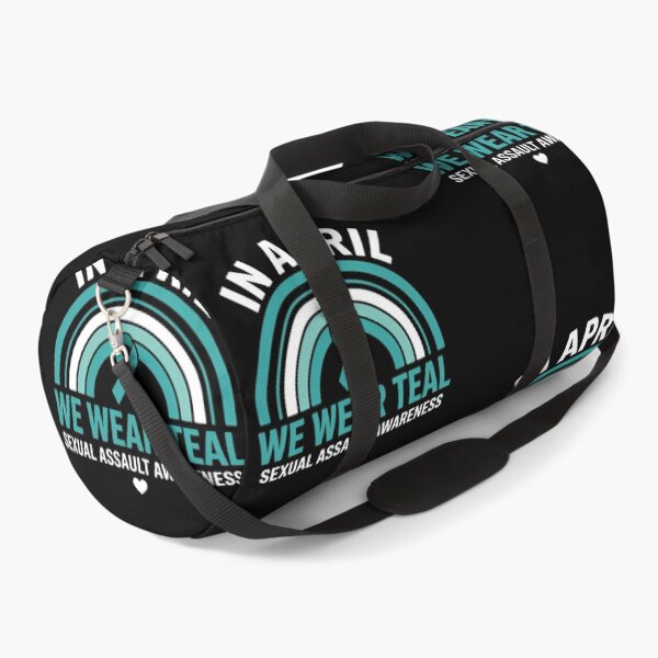 Item preview, In April We Wear Teal Sexual Assault Awareness Month Rainbow designed and sold by SyncSusscess.