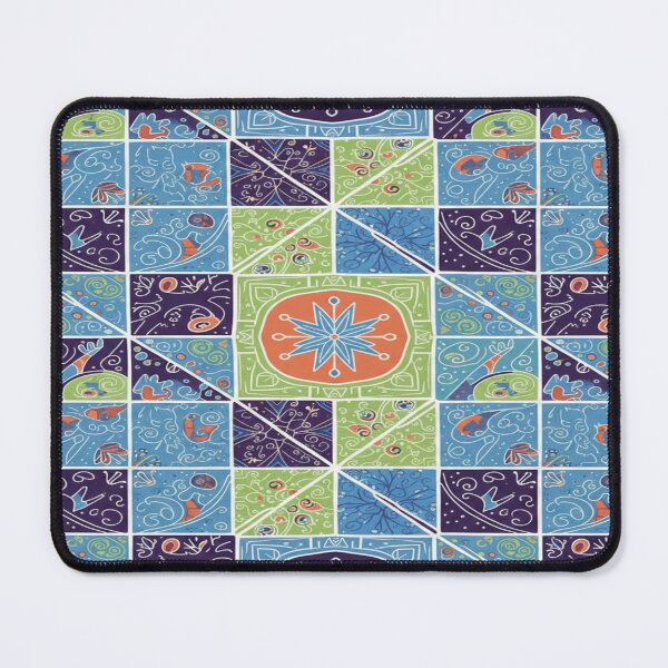 Item preview, Frosted Mosaic Labyrinth – Geometric Winter Magic designed and sold by Imaginarium of Chaos falcon88 .