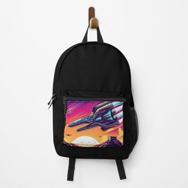 Item preview, Pyramids & Starships – Futuristic Sunset Encounter designed and sold by Dogandesighn.