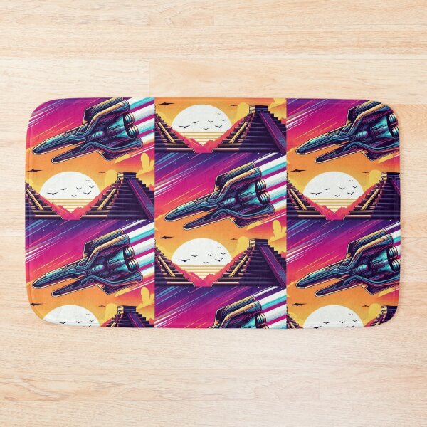 Item preview, Pyramids & Starships – Futuristic Sunset Encounter designed and sold by Dogandesighn.