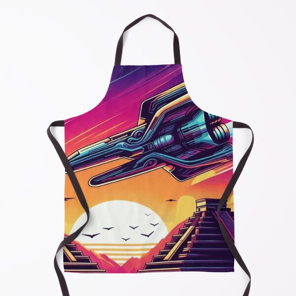 Item preview, Pyramids & Starships – Futuristic Sunset Encounter designed and sold by Dogandesighn.