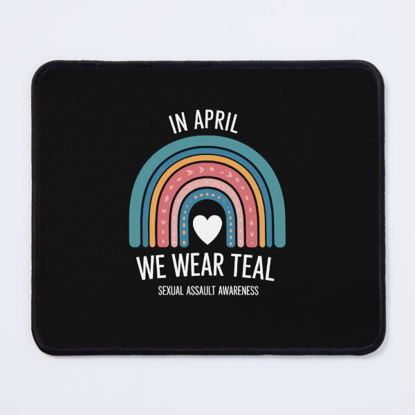 Item preview, In April We Wear Teal Sexual Assault Awareness Month Ribbon designed and sold by SyncSusscess.