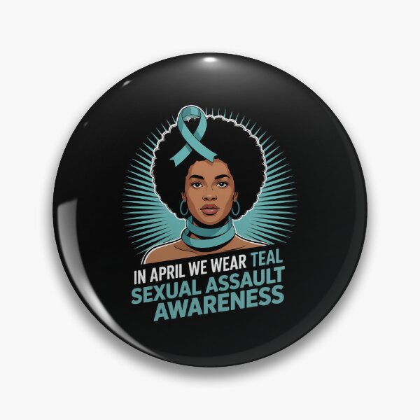 Item preview, In April We Wear Teal Sexual Assault Awareness Month African designed and sold by SyncSusscess.