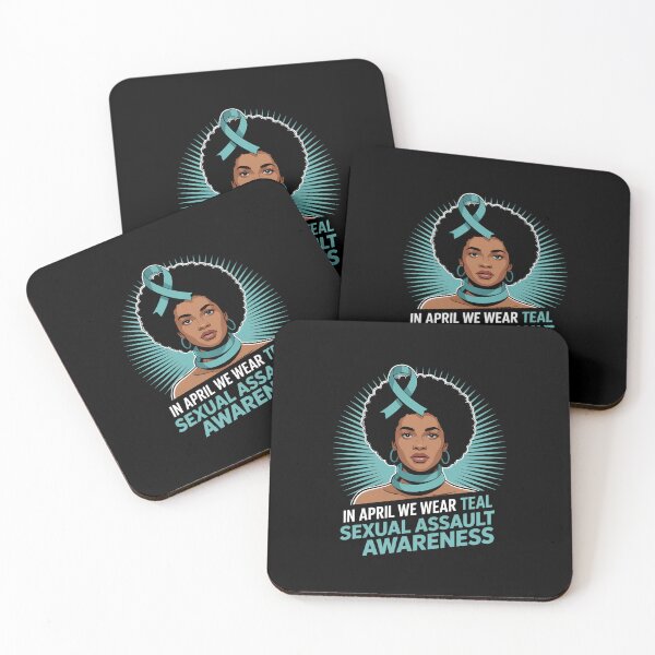 Item preview, In April We Wear Teal Sexual Assault Awareness Month African designed and sold by SyncSusscess.