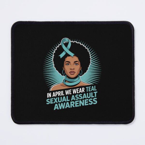 Item preview, In April We Wear Teal Sexual Assault Awareness Month African designed and sold by SyncSusscess.