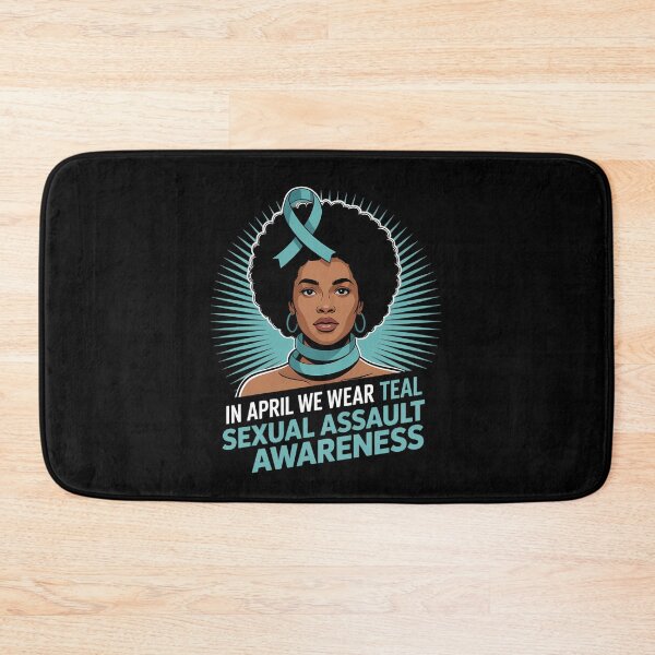 Item preview, In April We Wear Teal Sexual Assault Awareness Month African designed and sold by SyncSusscess.