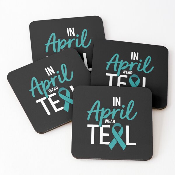 Item preview, In April We Wear Teal Sexual Assault Awareness Month Ribbon 2. designed and sold by SyncSusscess.