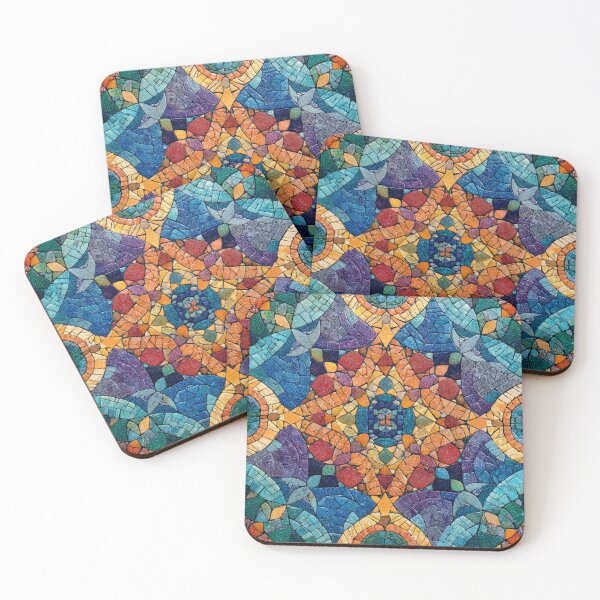 Item preview, Gaudi Inspired Vivid Colorful Mosaics Tile Pattern designed and sold by GrinGalore.