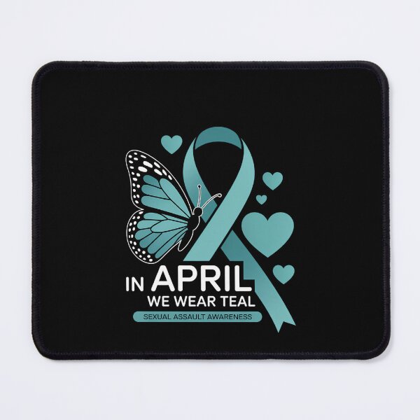 Item preview, In April We Wear Teal Sexual Assault Awareness Butterfly designed and sold by SyncSusscess.