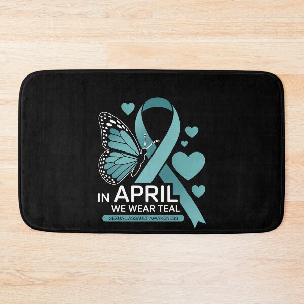 Item preview, In April We Wear Teal Sexual Assault Awareness Butterfly designed and sold by SyncSusscess.