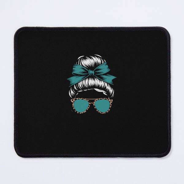 Item preview, In April We Wear Teal Sexual Assault Awareness Messy Bun 2 designed and sold by SyncSusscess.