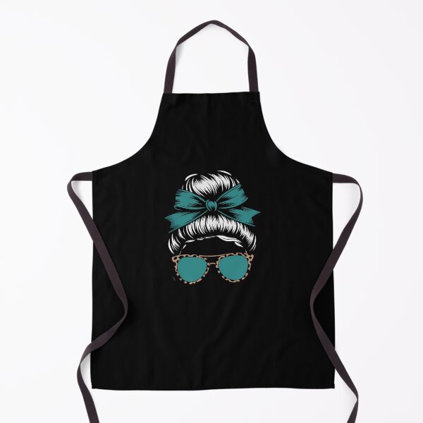 Item preview, In April We Wear Teal Sexual Assault Awareness Messy Bun 2 designed and sold by SyncSusscess.