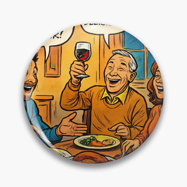 Item preview, Family at dinner | Comics stylCartoone -  designed and sold by ComicsFactory.