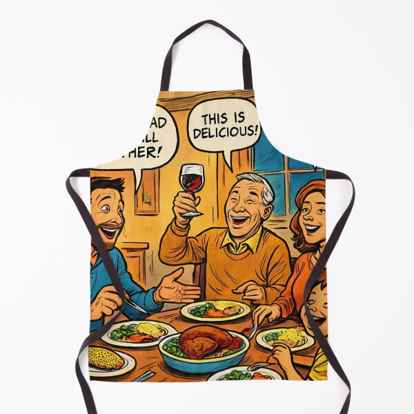 Item preview, Family at dinner | Comics stylCartoone -  designed and sold by ComicsFactory.