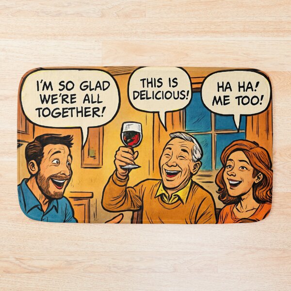 Item preview, Family at dinner | Comics stylCartoone -  designed and sold by ComicsFactory.