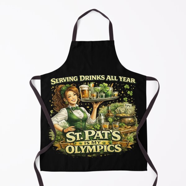 Item preview, Serving Drinks All Year St. Pats Is My Olympics – Irish Server designed and sold by PunchDrop.