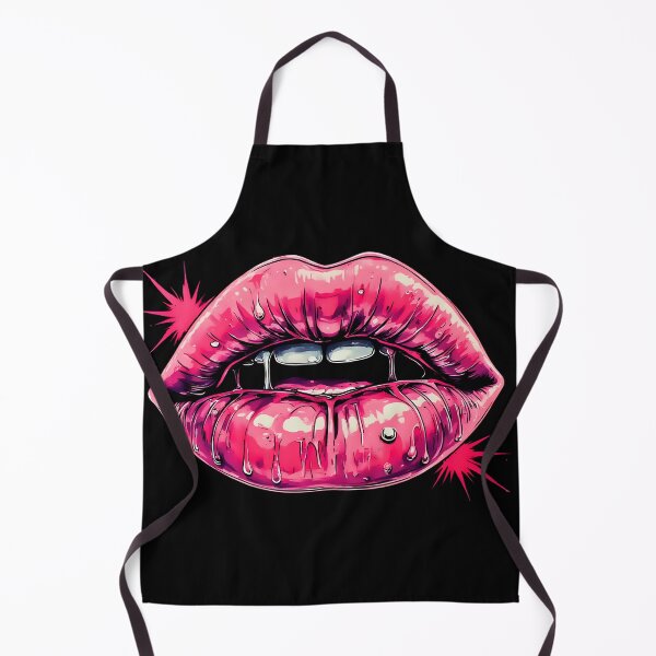 Item preview, Neon Glossy Dripping Lips Pop Art designed and sold by Neer arts.