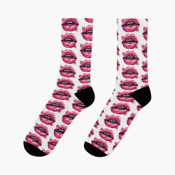 Item preview, Neon Glossy Dripping Lips Pop Art designed and sold by Neer arts.
